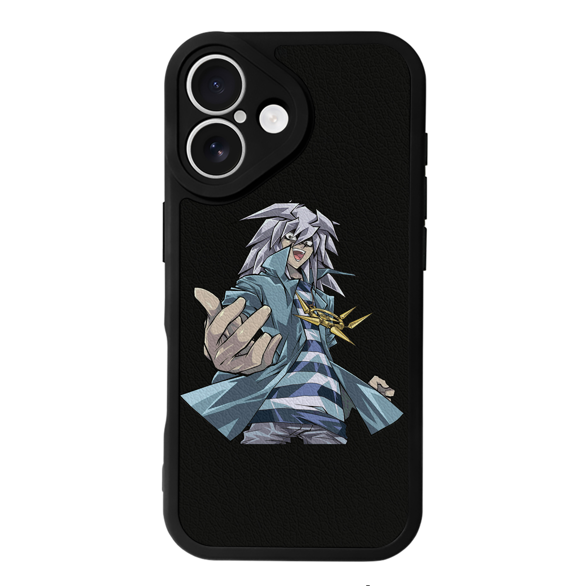 （画像用） 遊☆戯☆王 Yu-Gi-Oh! 【iPhone 16シリーズ対応】シリコンスマホケース（レザー調） 材質：シリコン